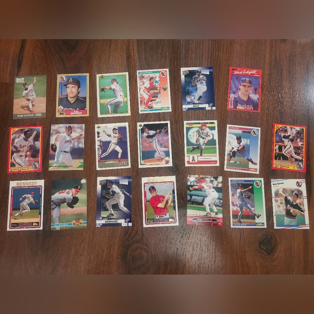 20 Vintage Angels MLB Baseball Card Collection